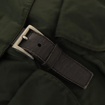 Prada Double Front Pocket Backpack Tessuto, KHAKI, NYLON, Backpack