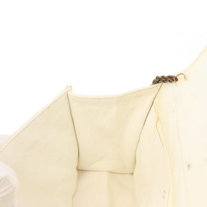 Chanel Full Flap Wallet on Chain Quilted Lambskin, WHITE, LEATHER, Clutche & pouche