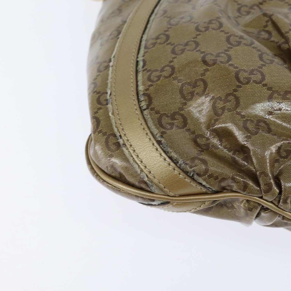 Gucci D Ring Messenger Bag GG Coated Canvas, GOLD, CANVAS, Shoulder bag