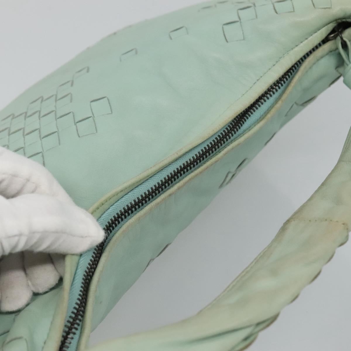 Bottega Veneta Veneta Hobo Lether with intrecciato detail, BLUE, LEATHER, Handbag