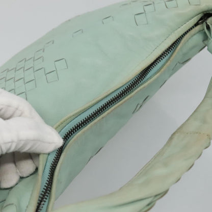 Bottega Veneta Veneta Hobo Lether with intrecciato detail, BLUE, LEATHER, Handbag