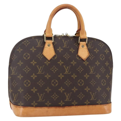 Louis Vuitton Alma Handbag Monogram Canvas, BROWN, CANVAS, Handbag