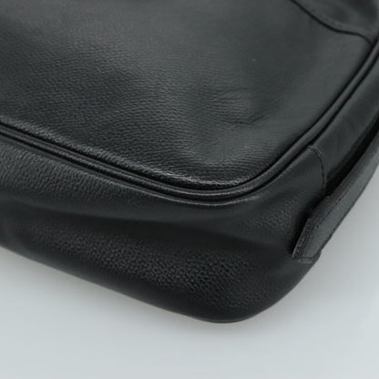 Saint Laurent Vintage Shoulder Bag Leather, BLACK, LEATHER, Shoulder bag