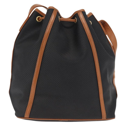 Saint Laurent Vintage Shoulder Bag Canvas, BLACK, CANVAS, Shoulder bag