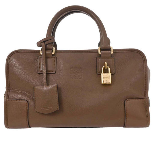 Loewe Amazona Bag Leather, BROWN, LEATHER, Handbag