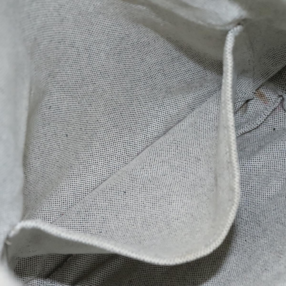 Hermes Fourre Tout Tote Canvas, GRAY, CANVAS, Tote bag