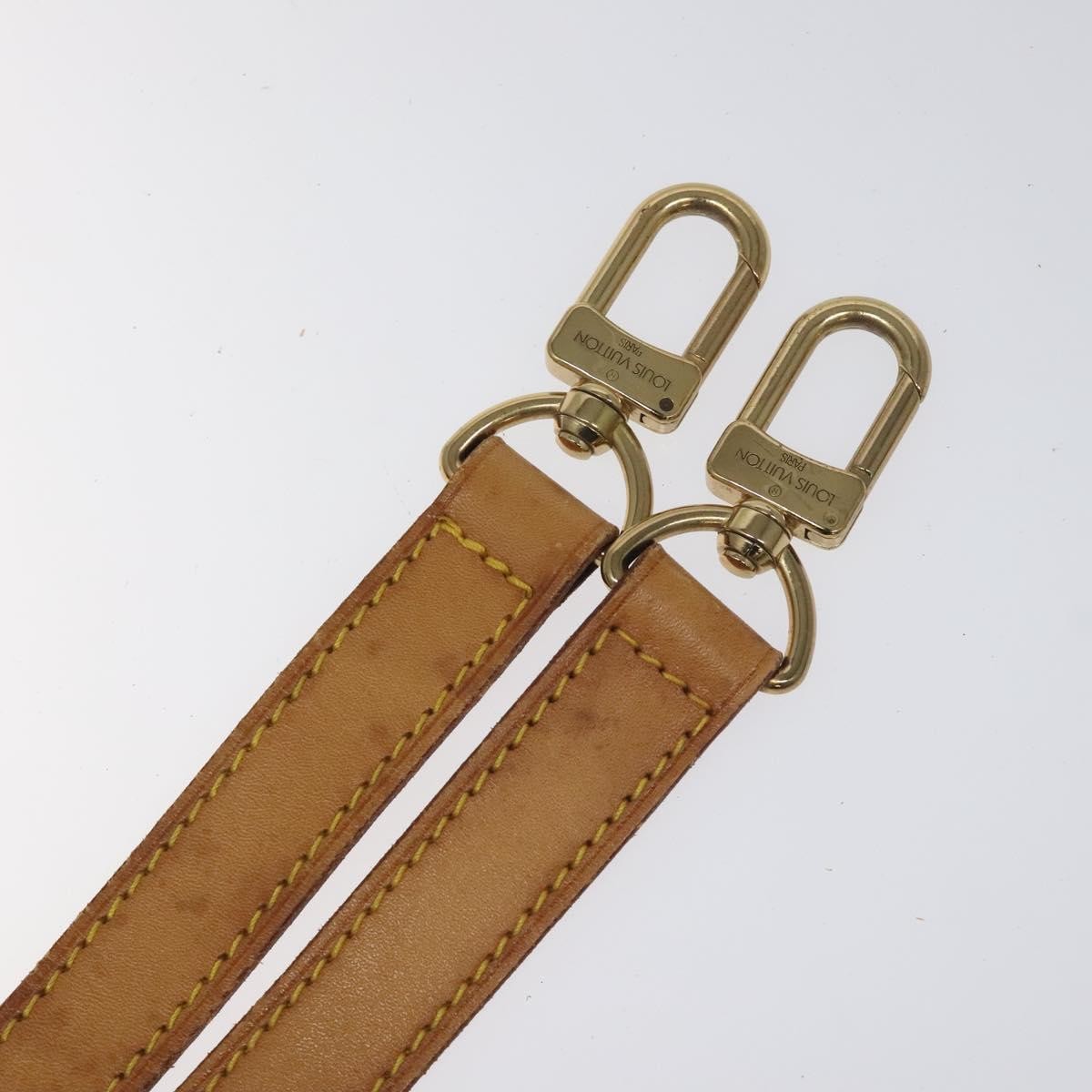 Louis Vuitton Adjustable Shoulder Strap Vachetta Leather, BEIGE, LEATHER, Straps