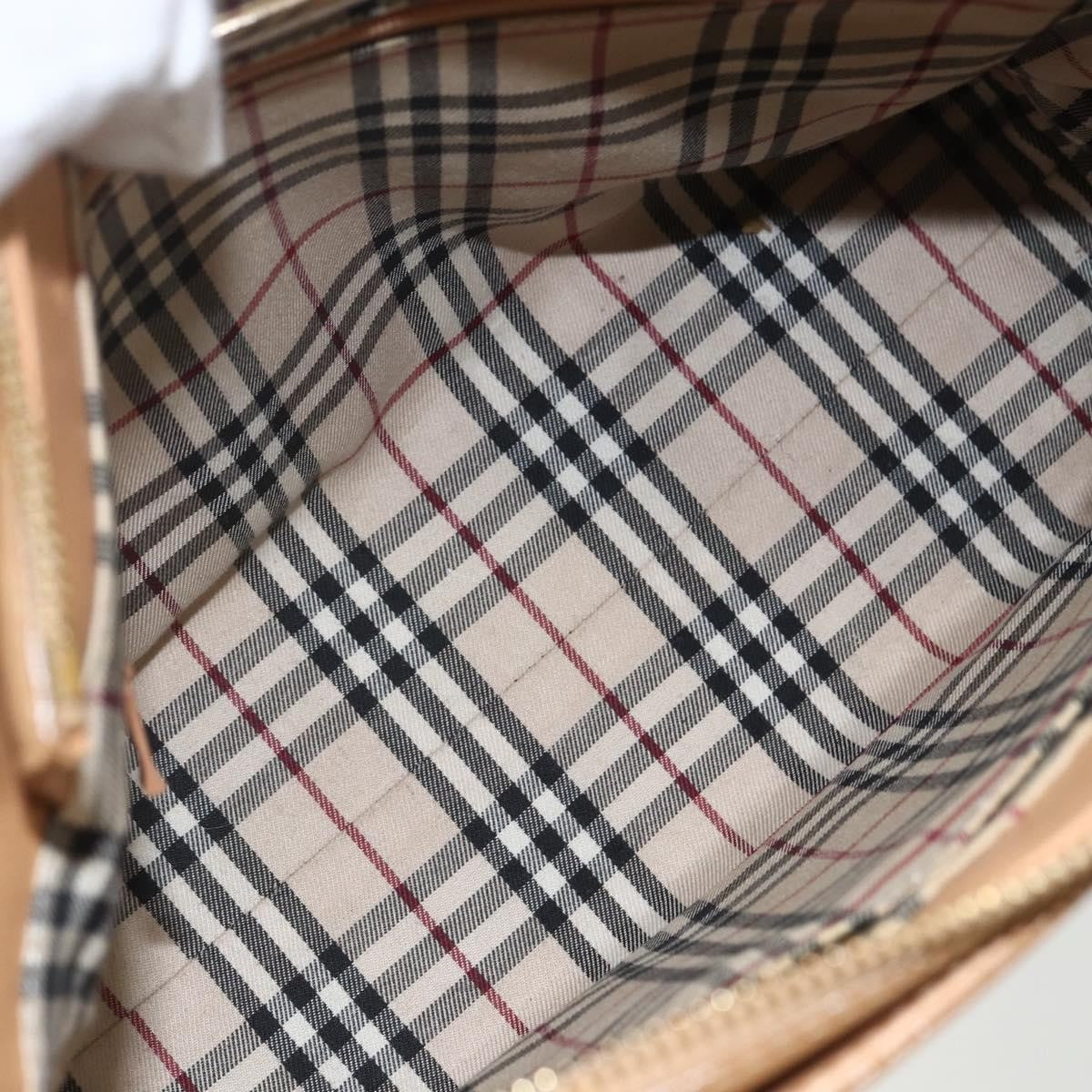 Burberry Vintage Handbag Leather, BEIGE, LEATHER, Handbag