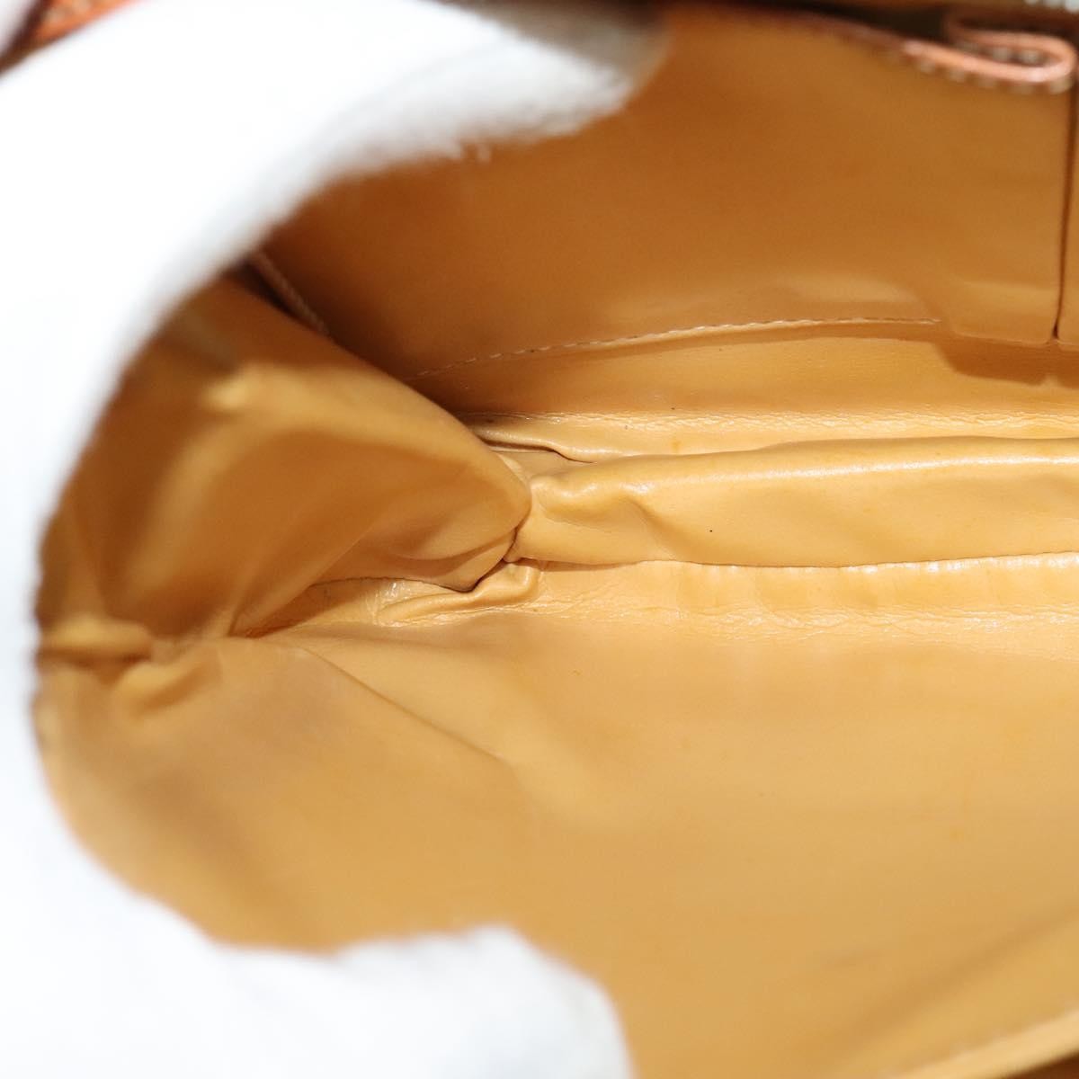 Celine Vintage Macadam Shoulder Bag Canvas and Leather, BROWN, CANVAS, Shoulder bag