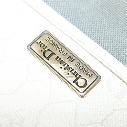Christian Dior Vintage Honeycomb Shoulder Bag Canvas, WHITE, CANVAS, Shoulder bag