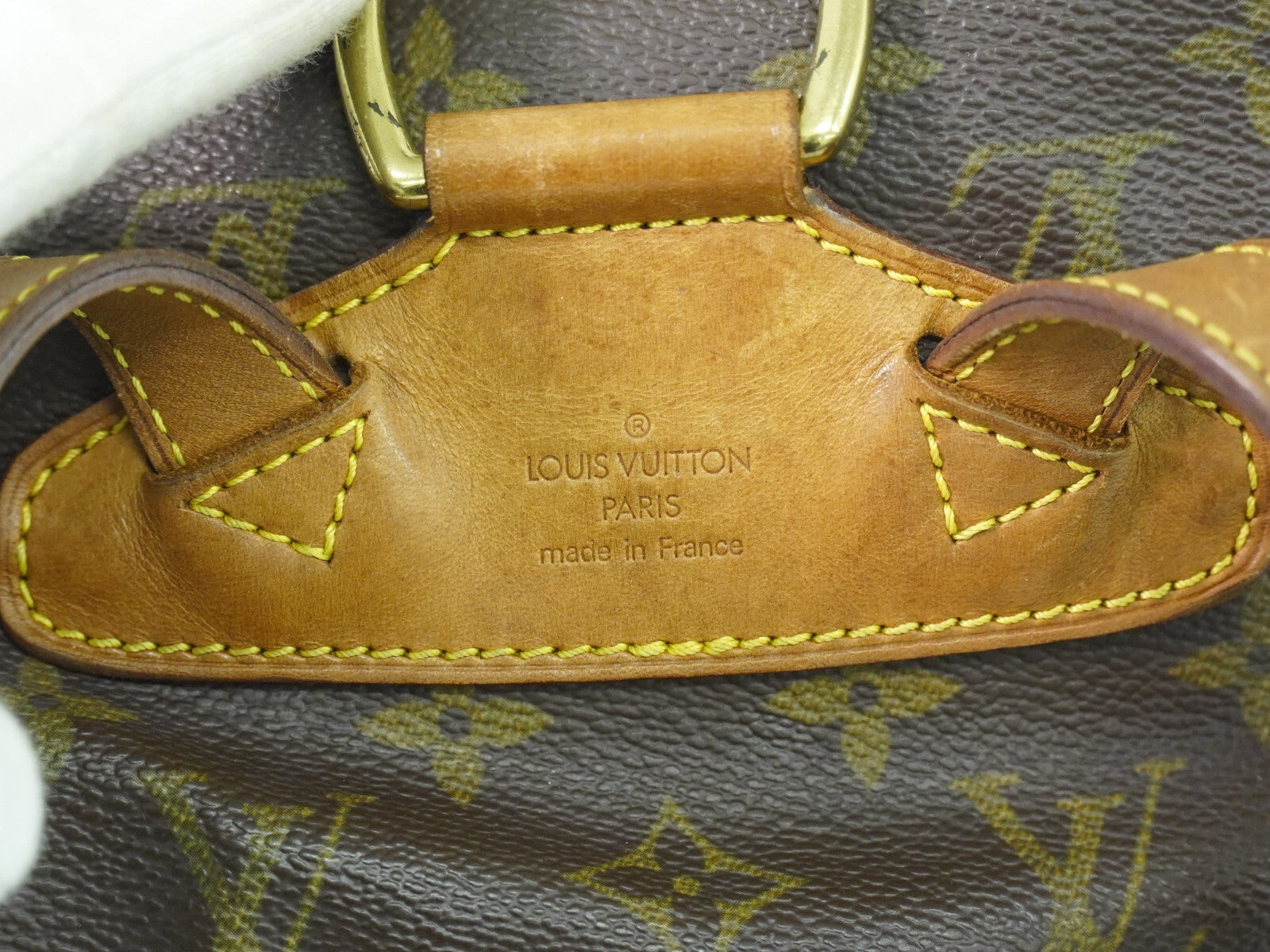 Louis Vuitton Vintage Montsouris Backpack Monogram Canvas, BROWN, CANVAS, Backpack