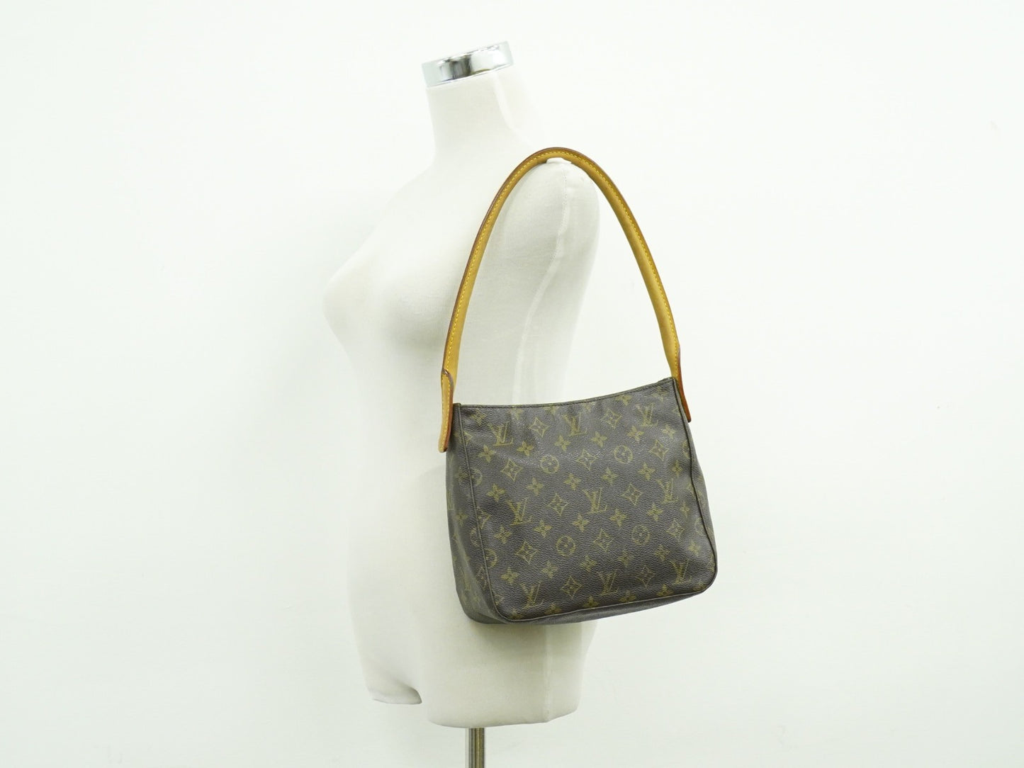 Louis Vuitton Looping Handbag Monogram Canvas, BROWN, CANVAS, Shoulder bag