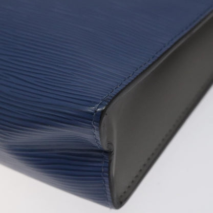 Louis Vuitton Pochette Voyage Epi Leather with Damier Graphite, BLUE, LEATHER, Clutche & pouche