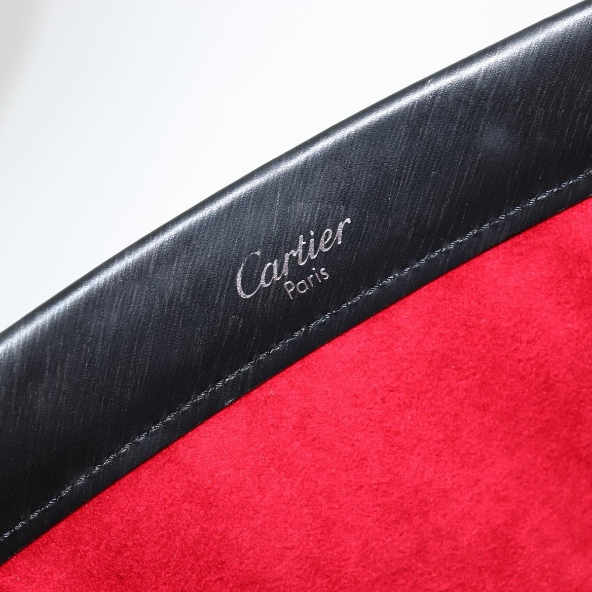 cartier Trinity Hand bag Leather, BLACK, LEATHER, Handbag