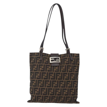 Fendi Vintage Shoulder Bag Zucca Canvas, BROWN, CANVAS, Shoulder bag
