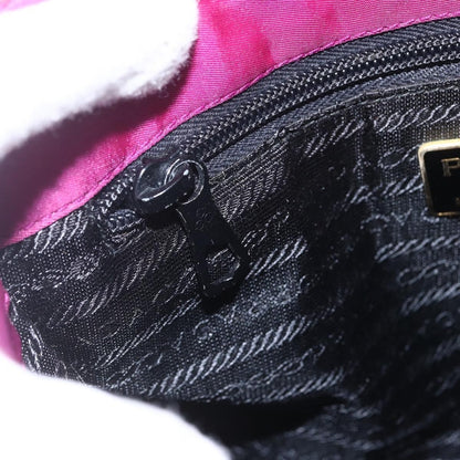 Prada Metal Handles Tote Tessuto, PURPLE, NYLON, Handbag