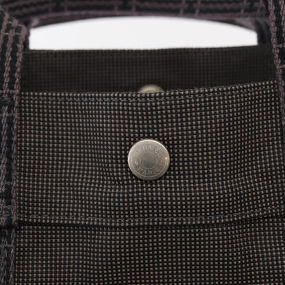 Hermes Fourre-tout Herline Canvas, GRAY, CANVAS, Tote bag