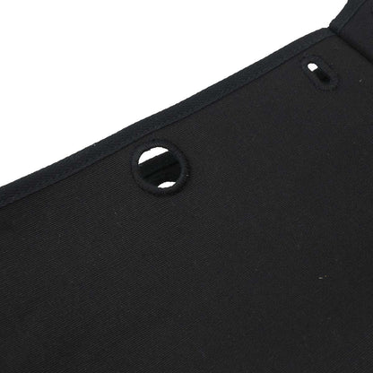 Hermes Herbag Clutch Canvas, Black, Canvas, Handbag