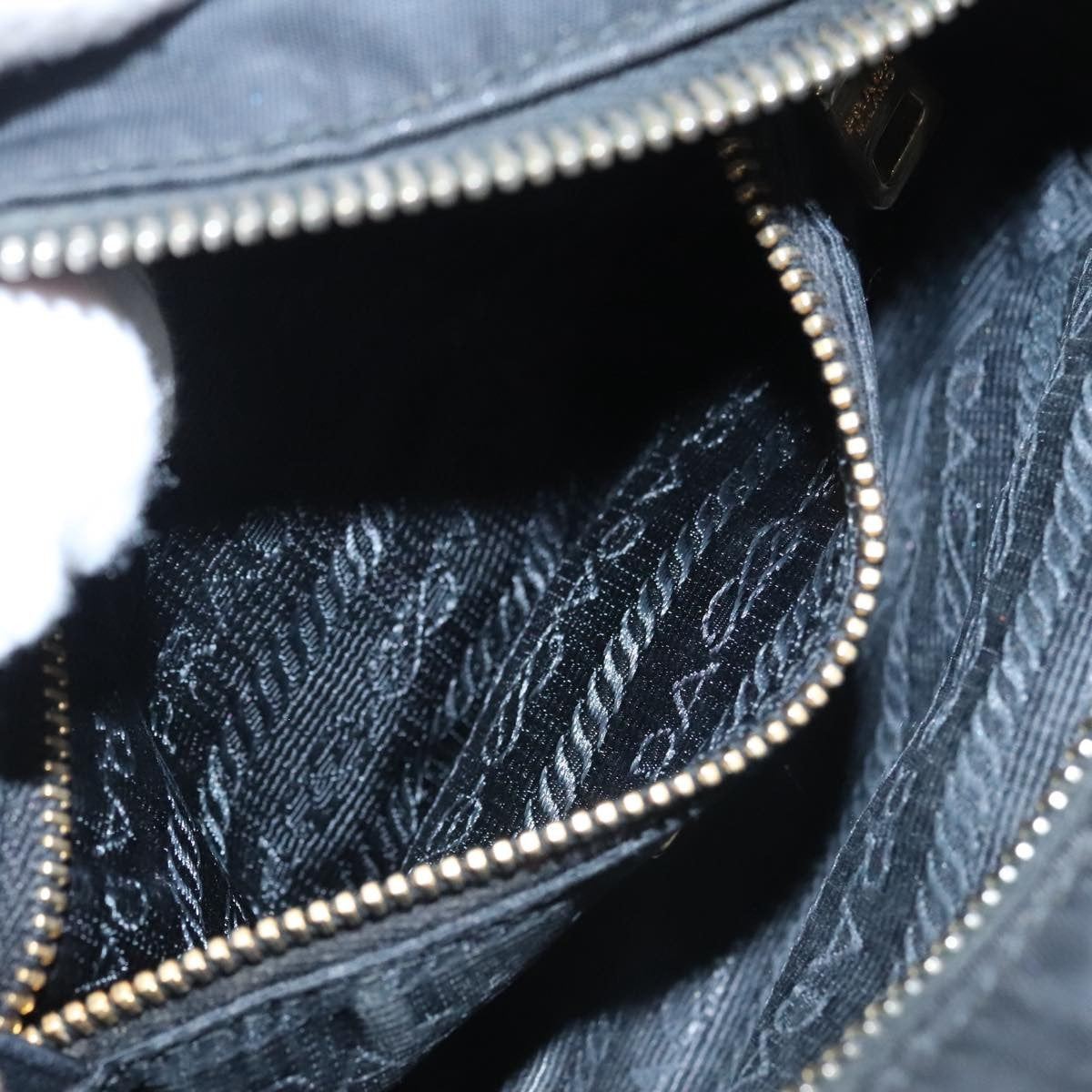 Prada Wristlet Zip Pouch Tessuto, BLACK, NYLON, Clutche & pouche