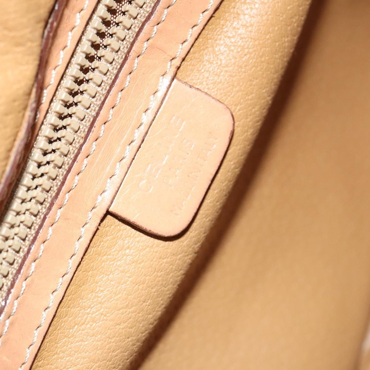 Celine Macadam Shoulder Bag PVC Leather, Brown, PVC + Canvas, Crossbody Bag