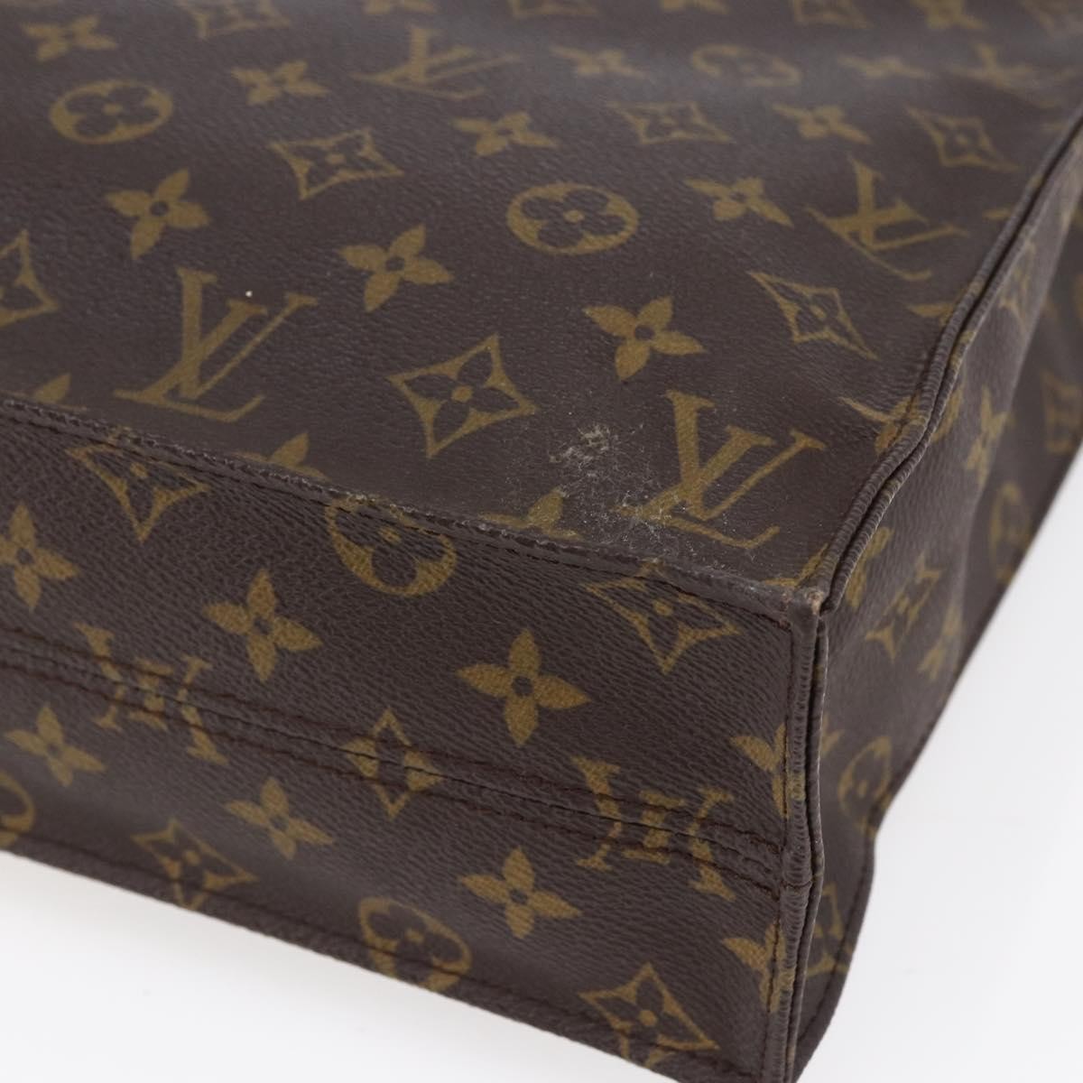Louis Vuitton Sac Plat Bag Monogram Canvas, BROWN, CANVAS, Handbag