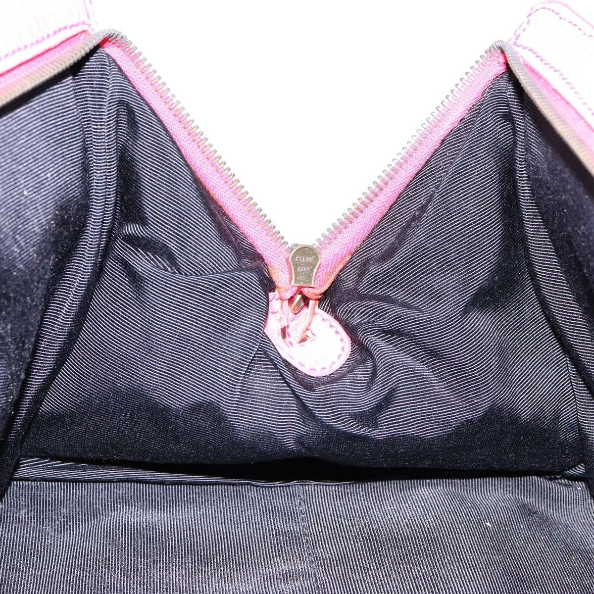 Celine Ella Satchel Leather, PINK, LEATHER, Handbag