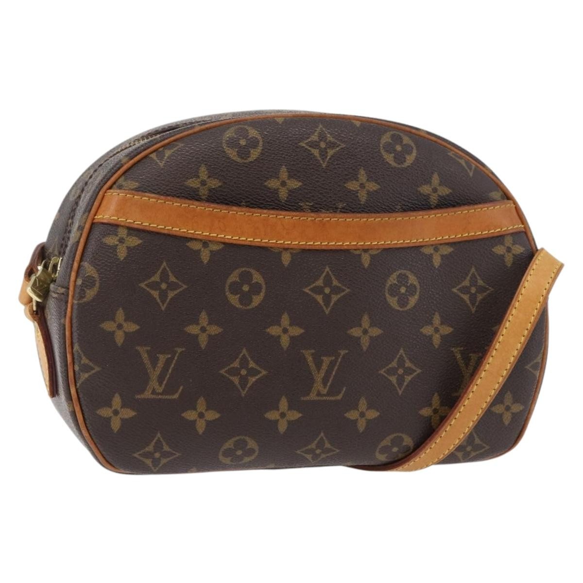 Louis Vuitton Blois Handbag Monogram Canvas, Brown, Canvas, Shoulder Bag