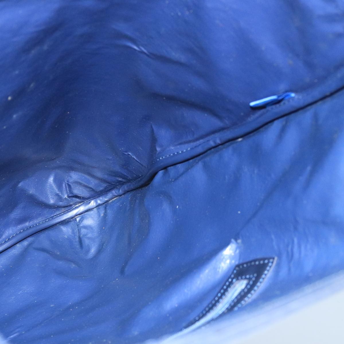 Celine C Macadam Handbag Canvas, NAVY, CANVAS, Handbag