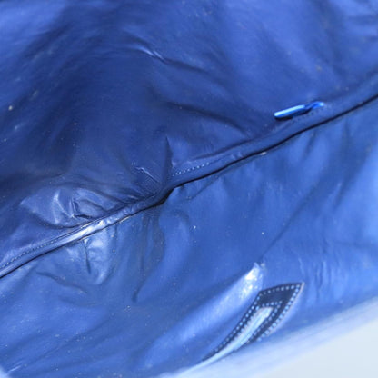 Celine C Macadam Handbag Canvas, NAVY, CANVAS, Handbag