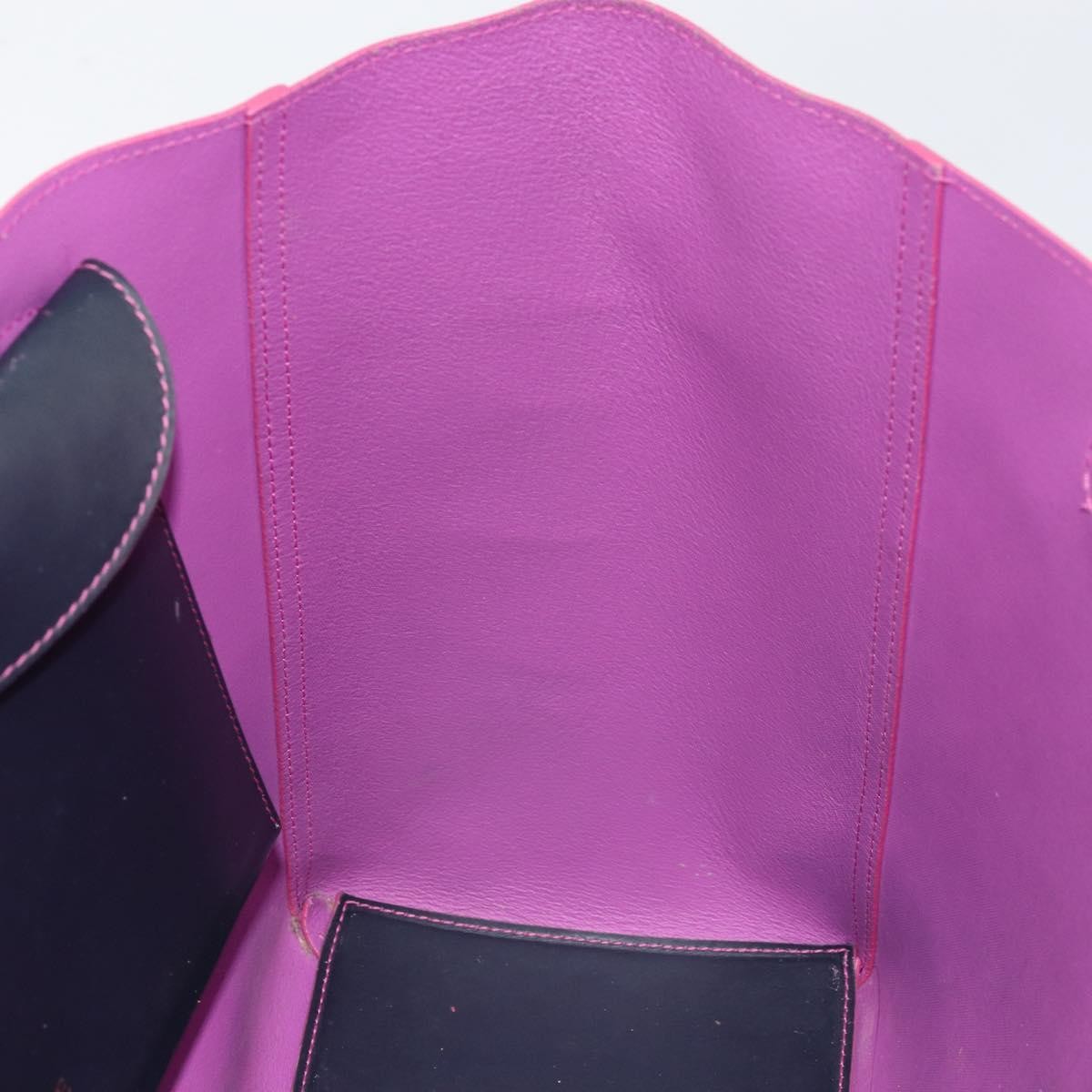 Loewe Leo Shopper Tote Leather, NAVY, LEATHER, Tote bag