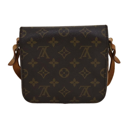Louis Vuitton Cartouchiere Handbag Monogram Canvas, BROWN, CANVAS, Handbag