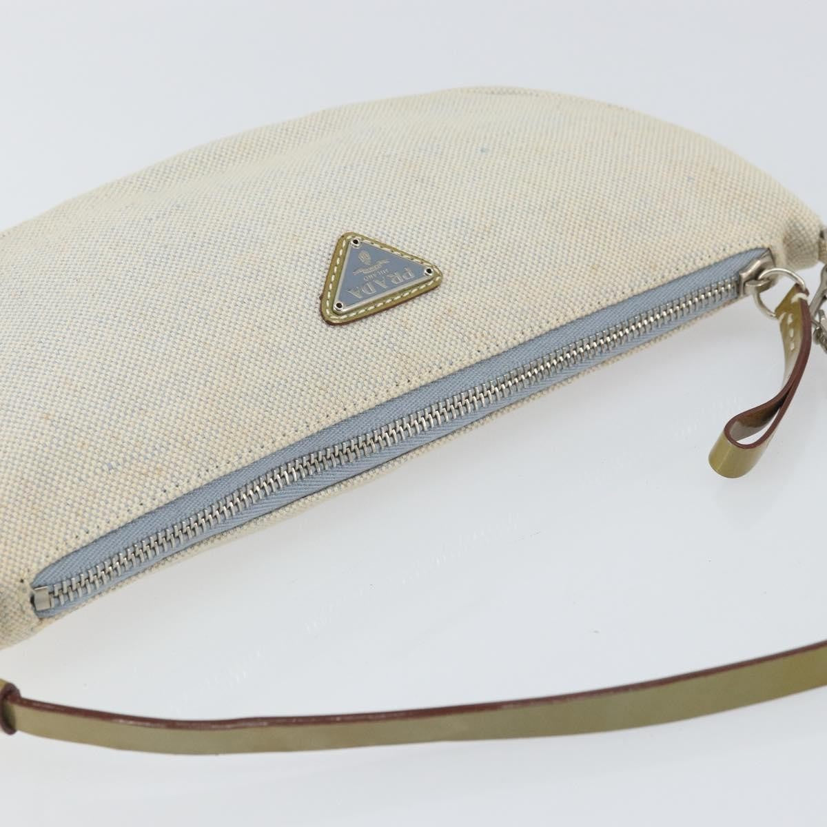 Prada Vintage Pouch Canvas, GRAY, CANVAS, Clutche & pouche
