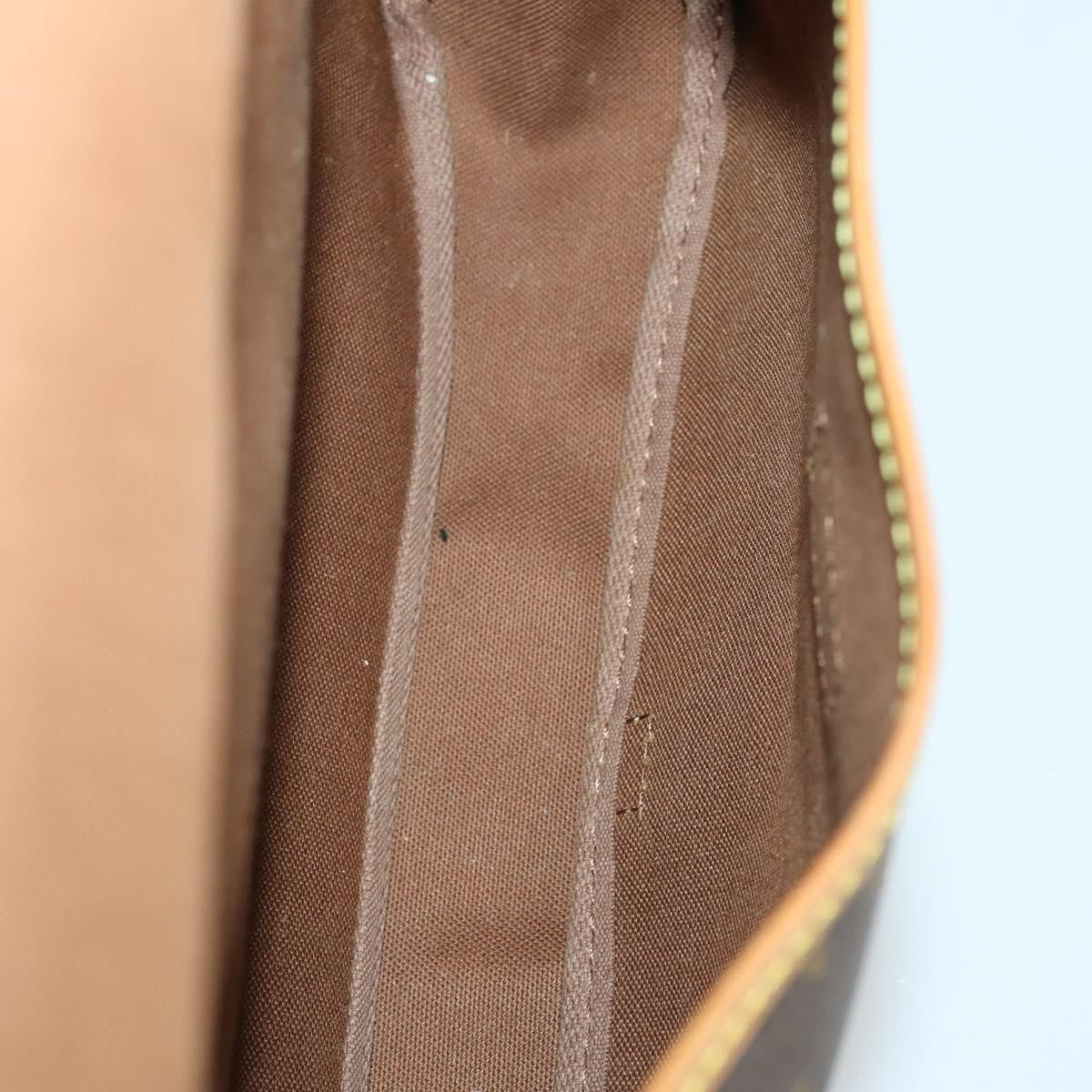 Louis Vuitton Saumur Handbag Monogram Canvas, BROWN, CANVAS, Handbag