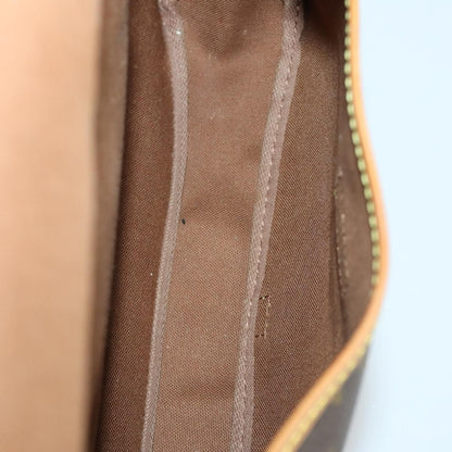 Louis Vuitton Saumur Handbag Monogram Canvas, BROWN, CANVAS, Handbag