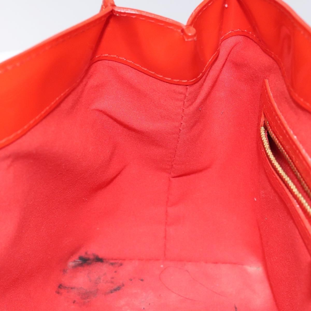 Louis Vuitton Wilshire Handbag Monogram Vernis, ORANGE, PATENT_LEATHER, Handbag