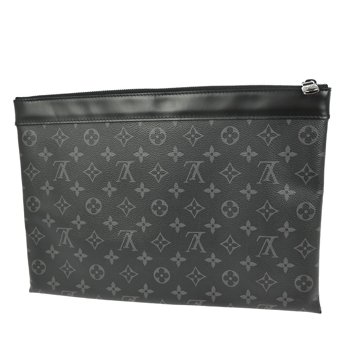 Louis Vuitton Discovery Pochette Monogram Eclipse Canvas, BLACK, CANVAS, Clutche & pouche