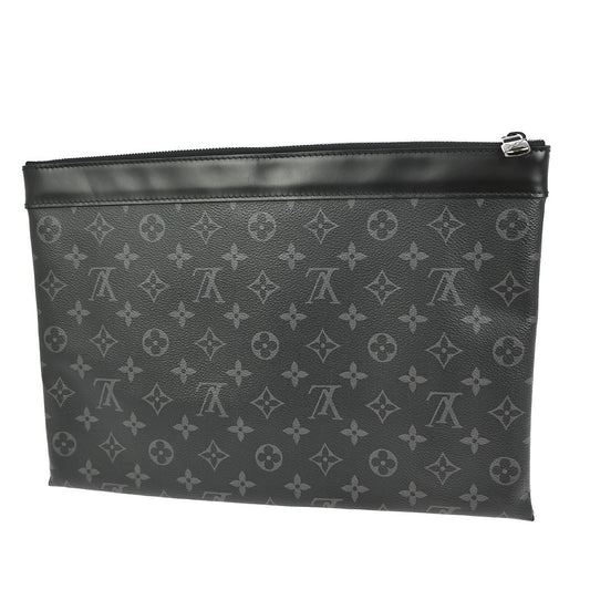 Louis Vuitton Discovery Pochette Monogram Eclipse Canvas, BLACK, CANVAS, Clutche & pouche
