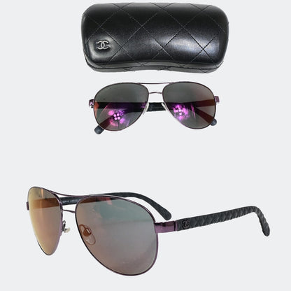 Chanel CC No. 5 Charm Chain Belt Metal, PURPLE, METAL, Sunglasse