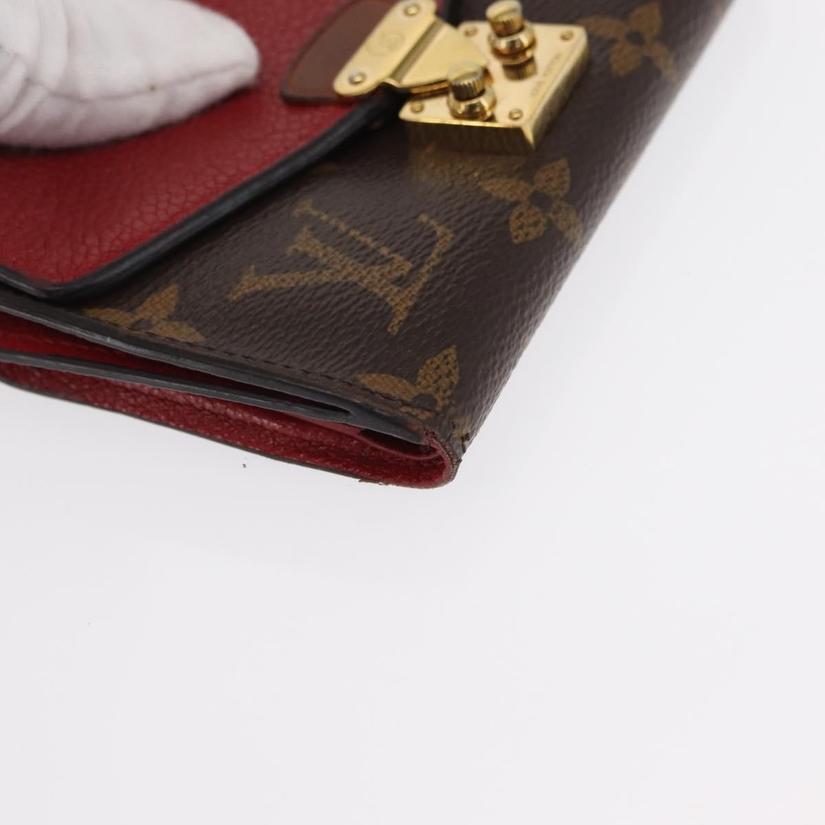 Louis Vuitton Pallas Wallet NM Monogram Canvas and Calfskin, BROWN, CANVAS, Wallets