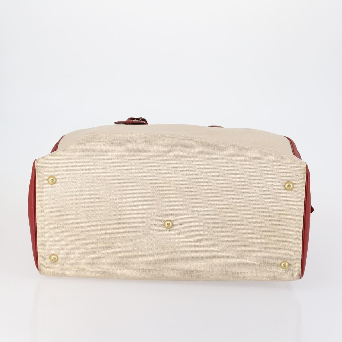 Hermes Victoria Travel Bag Toile, BEIGE, CANVAS, Travel bag
