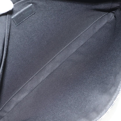 Louis Vuitton Discovery Pochette Monogram Shadow Leather, BLACK, LEATHER, Clutche & pouche