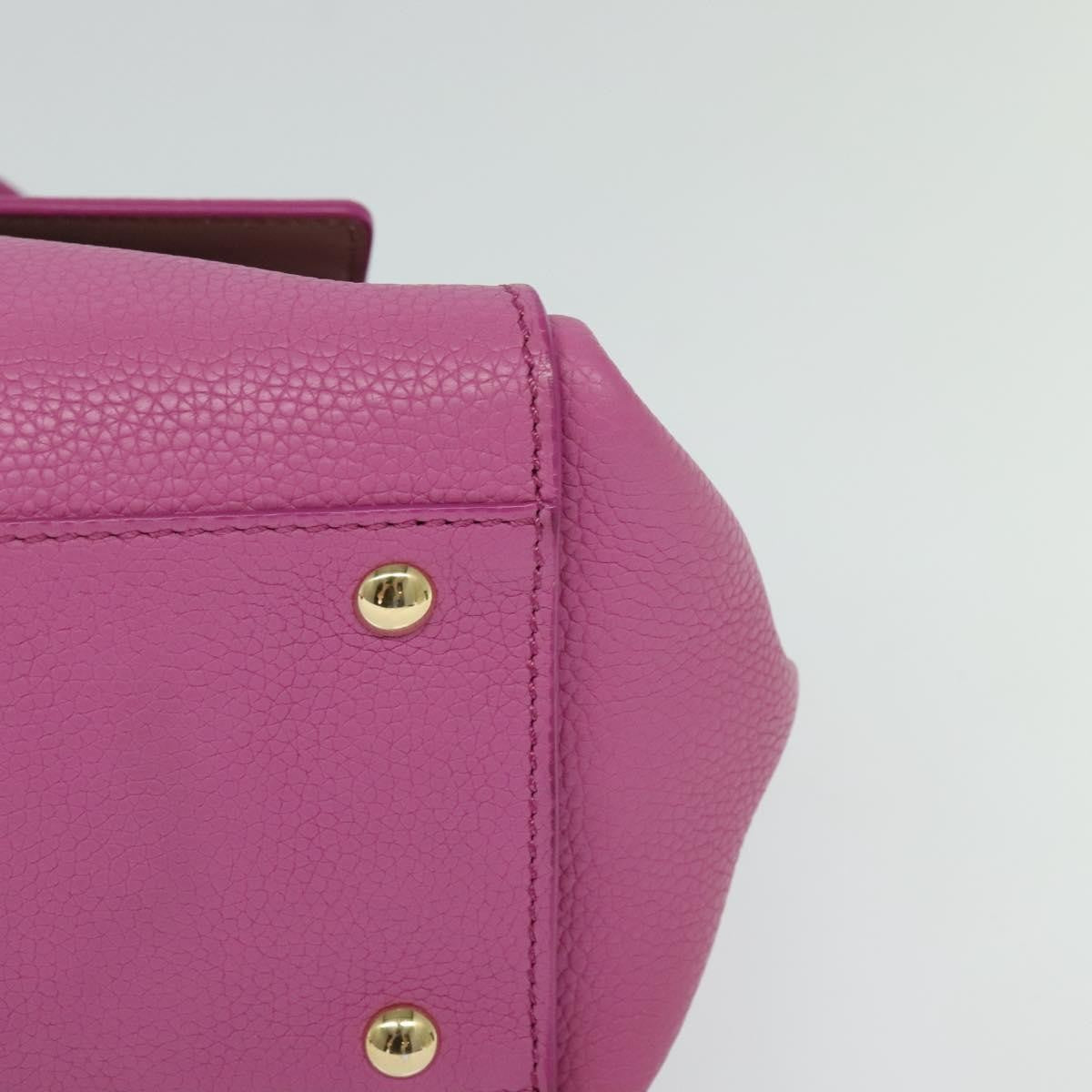 Salvatore Ferragamo Sofia Satchel Leather, PINK, LEATHER, Handbag