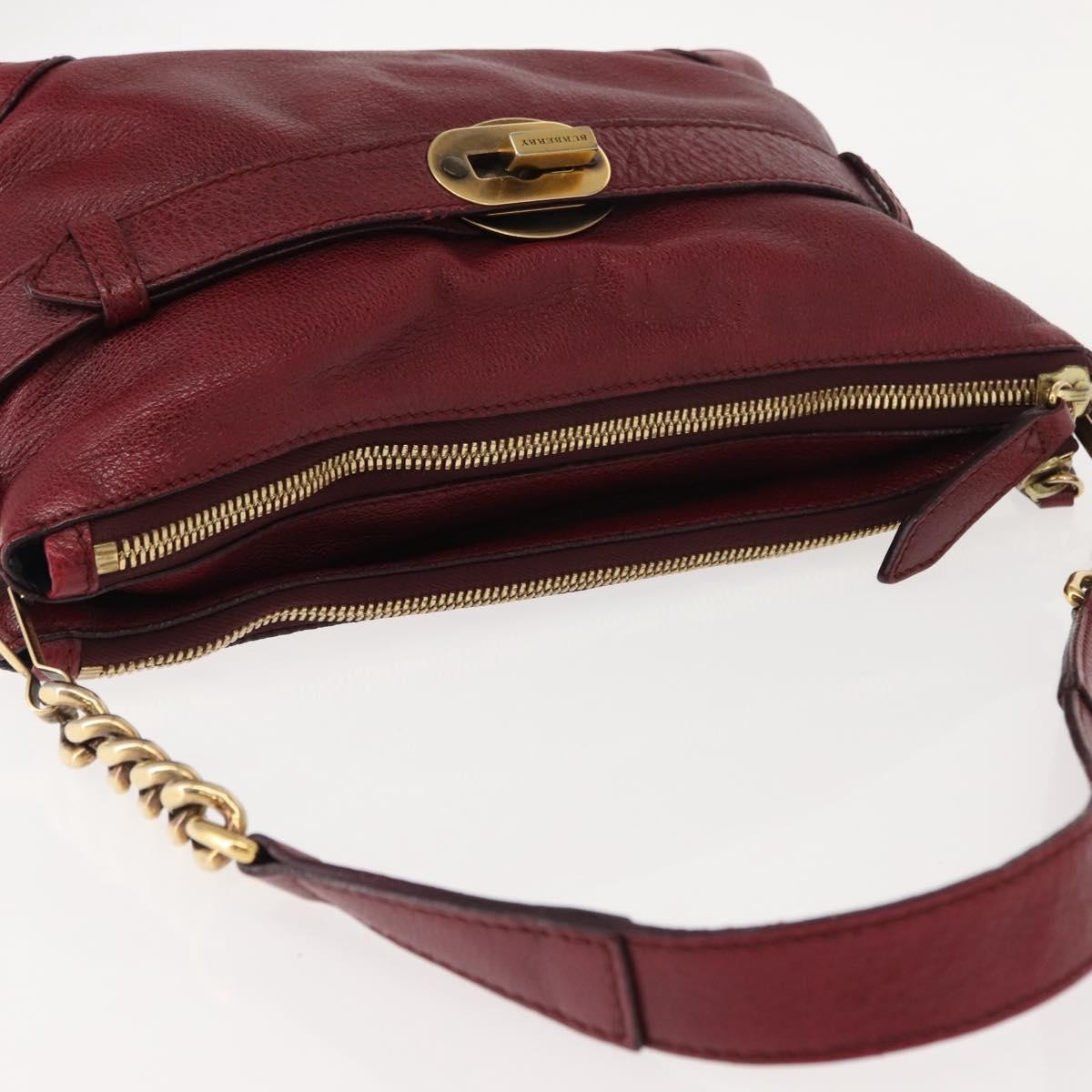 Burberry Shoulder Bag Leather, RED, LEATHER, Shoulder bag