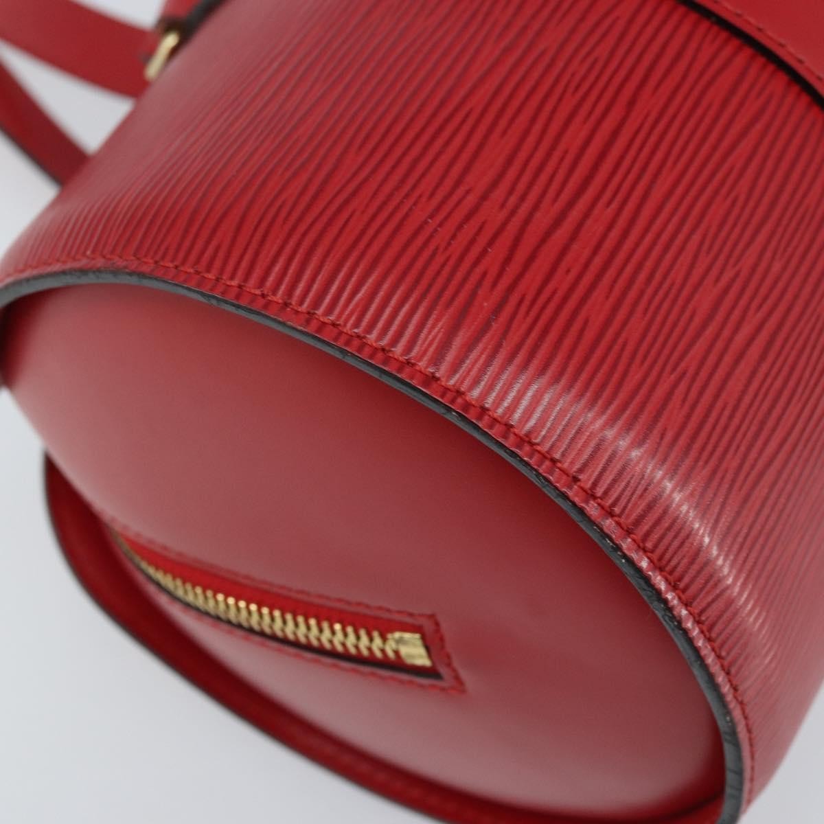 Louis Vuitton Soufflot Handbag Epi Leather, Red, Leather, Handbag