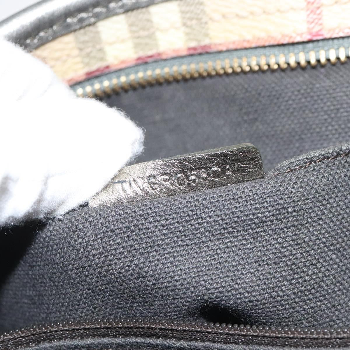 Burberry Regent Tote Haymarket Coated Canvas, BEIGE, PVC, Tote bag