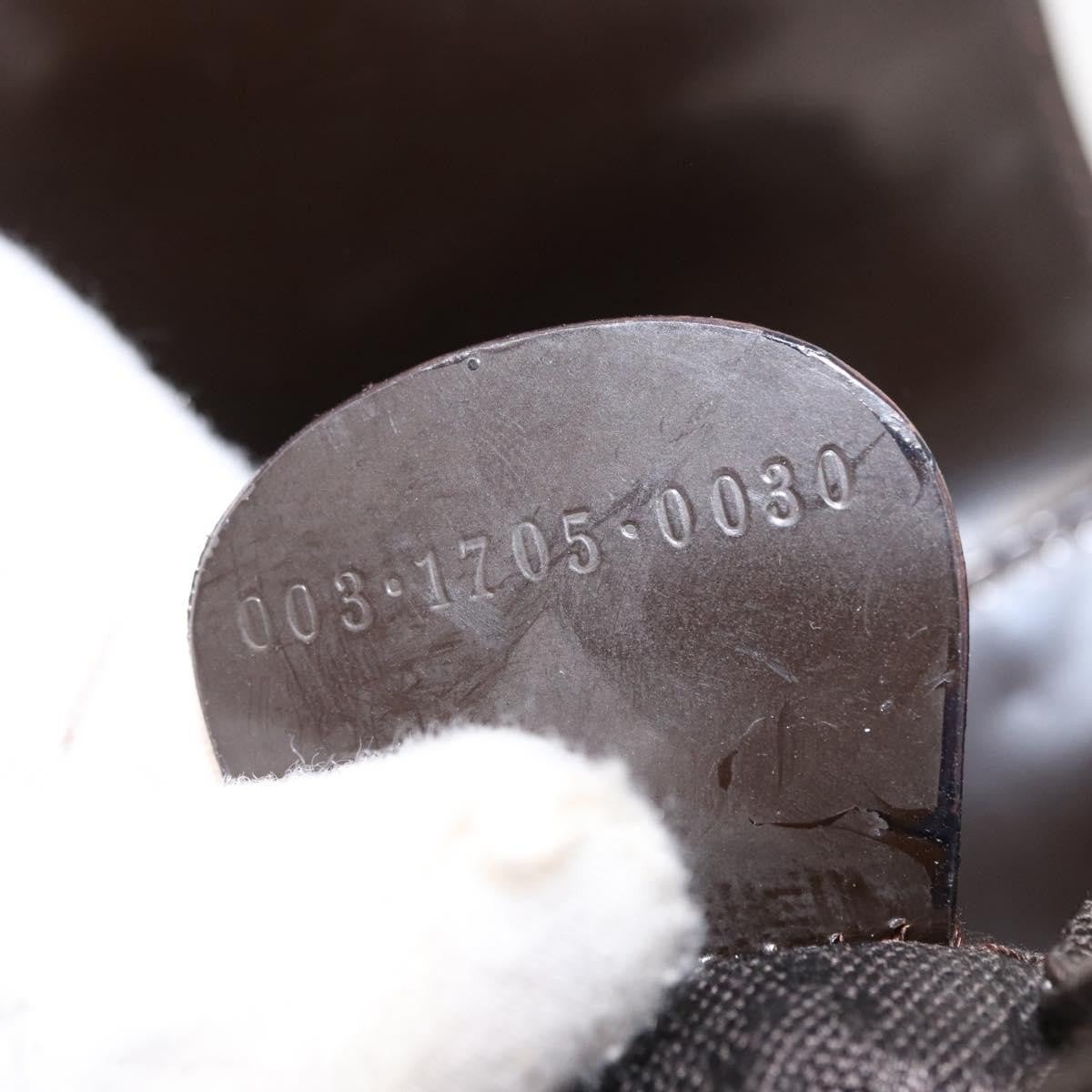 Gucci Vintage Bamboo Backpack Nylon and Patent Leather, BLACK, NYLON, Backpack