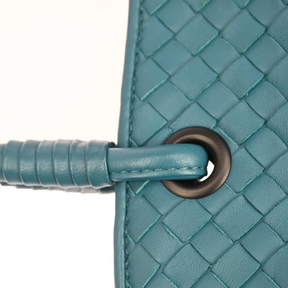 Bottega Veneta Open Shopping Tote Intrecciato Nappa, GREEN, LEATHER, Tote bag