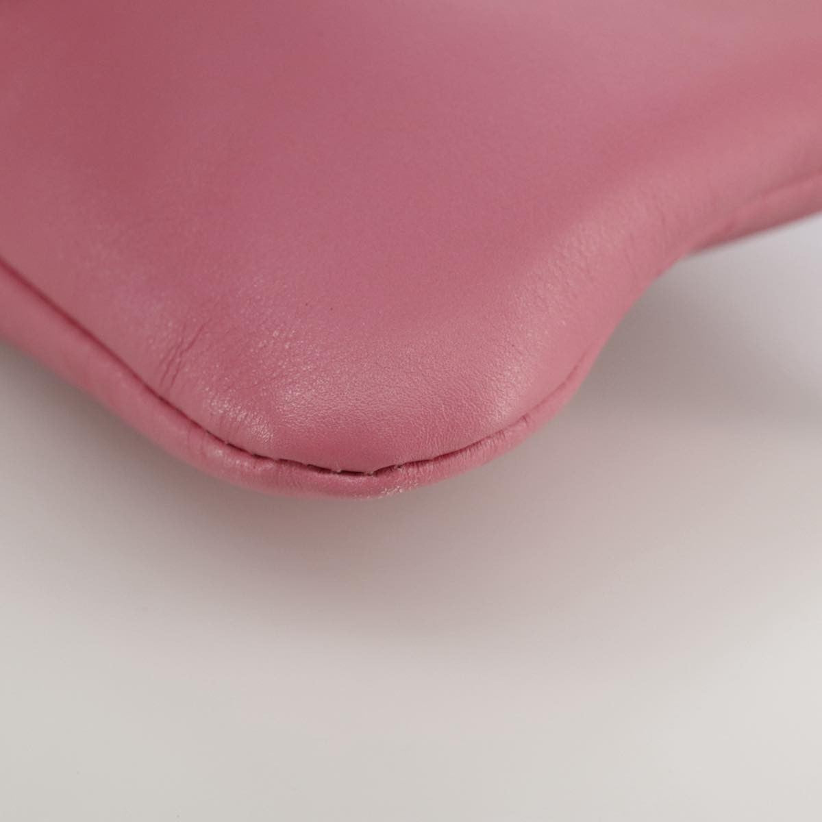 Valentino Garavani Zip Pouch Leather, PINK, LEATHER, Clutche & pouche