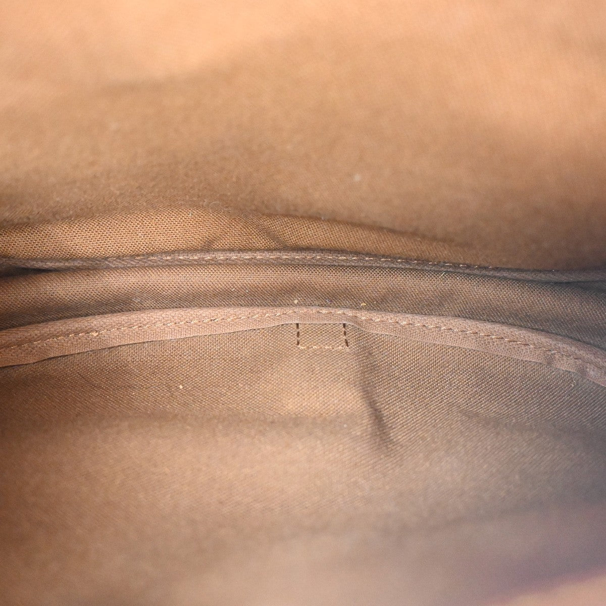 Louis Vuitton Saumur Handbag Monogram Canvas, BROWN, CANVAS, Shoulder bag