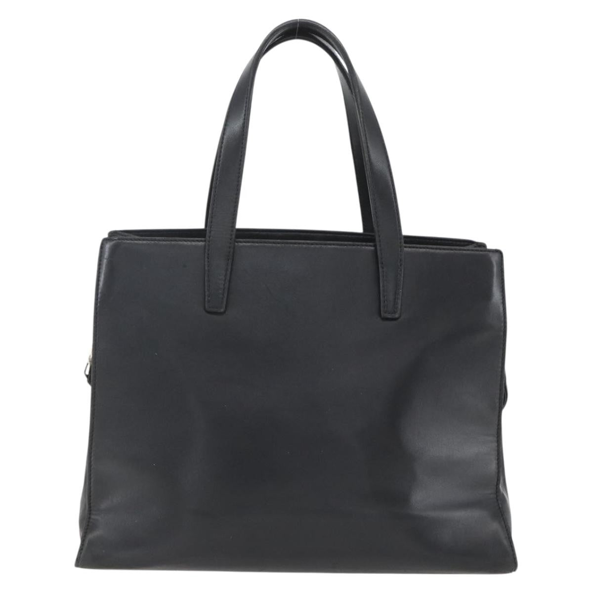 Loewe Vintage Anagram Tote Leather, BLACK, LEATHER, Tote bag